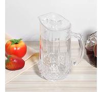 Riuulity Brocca per Acqua Fredda in Acrilico Bollitore a Becco D'anatra da 1300 Ml con Coperchio, Boccale di Birra Ecologico per la Casa