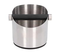 Riuulity Busta per caffè in Acciaio Inossidabile, Scatola per caffè Compatta con Barra Rimovibile per Bar Domestici, Bar, Ristoranti Occidentali (Colore acciaio inossidabile di piccole dimensioni)