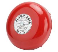 Riuulity Campanello di Allarme Elettrico con Guscio in Metallo Duro 95dB per Esercitazioni Antincendio Scolastiche Durata di Lunga Durata Alimentatore Cablato Portatile di Tipo a Colpo Interno (24V)