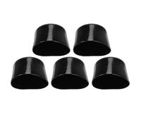 Riuulity Capite di estremità da 5 Pcs, Fitta per Filettatura a Vite a Tubo Rotondo da 63 Mm da 2,5 Pollici Coperture per Mobili in Gomma Sintetici Testi con Gamba con