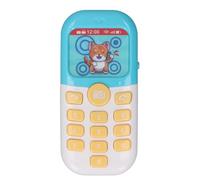 Riuulity Cellulare Interattivo per Bambini con Musica e Luci, Animali dei Cartoni Animati, Giocattolo Didattico per Bambini, Incoraggia il Gioco di Ruolo e lo Sviluppo del Linguaggio (BLUE)