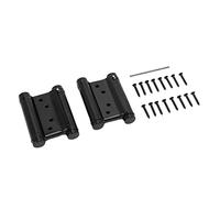 Riuulity Cerniera a Molla a Doppia Azione in Acciaio Inossidabile con Chiusura Automatica Cerniera per Porta a Due Vie Nera per Armadi con Porte da Bar Installazione Semplice 9,2x6,7x2,5 Cm