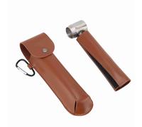 Riuulity Chiave Manuale per Coclea in Legno, Coclea in Acciaio con Custodia in Pelle PU per Foratura da Campeggio per la Lavorazione del Legno, Strumento di Sopravvivenza Nella Giungla