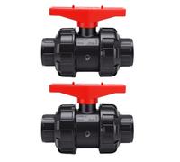 Riuulity Collegamento a Doppia Presa per Valvole a Sfera in UPVC (25 mm) | Design con Giunto Scorrevole per Passaggio Completo, Pressione Nominale di 150 PSI, Guarnizione O-ring in EPDM