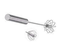 Riuulity Comodo Mixer Portatile Portatile in Acciaio Inossidabile per frappè, caffè e Insalate, Frullino per le Uova per Uso Domestico, 35 Cm