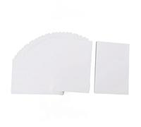 Riuulity Confezione da 100 Cartoline Vuote in Cartoncino Bianco Senza Sbavature per Posta Artistica, Portatili e Multiuso per Arte e Ricette per Bambini