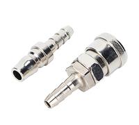 Riuulity Connettore Pneumatico in Ferro Attacco Rapido per Tubo Dell'aria con Collegamento Rapido per Raccordi per Utensili Pneumatici, Lunga Durata, 2 Pezzi