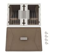 Riuulity Convento di Archiviazione di Blocco a Scatto con Boxe Trasparente e Ruote per Movimenti Semplici (1 strato)