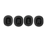 Riuulity Cuscino per le Cuffie per Cuscinetto per Cuffie Ecate Senza Soluzione di continuità del Rumore Isolato Auricolari longevità 4 Pacchetto per Ventilatori da Gioco (BLACK)