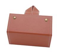 Riuulity Custodia Organizer per Occhiali da Sole Custodia Pieghevole per Occhiali da Viaggio Sospesa per da Presbite per Nuoto Sportivo, Pelle PU per Uomo e Donna (BROWN)