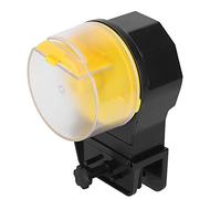 Riuulity Distributore Automatico di Cibo per Pesci Granulare Stabile e Robusto per gli Appassionati di Acquari (YELLOW)