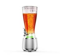 Riuulity Distributore di Birra da 2,5 Litri, Caraffa per Bevande Portatile Altoparlante BT Luci Colorate Contenitore per Bevande 2 in 1 per Feste da Bar con Musica e LED per Cocktail (WHITE)