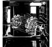 Riuulity Durevole Girarrosto a Gabbia in Acciaio Inossidabile per Spiedini di Carne da Barbecue, Facile da Pulire e Riutilizzabile, Lunghezza 25 Cm, Ideale per Preparare Piatti Deliziosi a Casa o