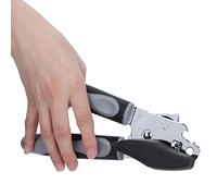 Riuulity Elegante Apriscatole Manuale con Lama Affilata per un Funzionamento Sicuro e Senza Sforzo Adatto per Hotel in Acciaio Inossidabile 8,1 X 2,2 Pollici