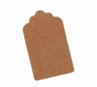 Riuulity Etichette Regalo Rettangolari Rustiche Etichette Bomboniere, 100 Kraft Marroni Vuote per Cartellini dei Prezzi di Abbigliamento, Segnalibri, Toppers Cupcake