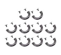 Riuulity Fibbie a Ponte Arcuate Altamente Lucide Eleganti Fibbie di Connessione Uring per Tasca e in Pelle Scambiate 10 Set
