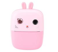 Riuulity Fotocamera per Piccole Dimensioni Portatile 1080p 80 Mp con Tecnologia AI per Creazioni Colorate, Autofocus, Giochi Puzzle, Materiale ABS (PINK)
