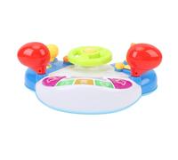 Riuulity Giocattolo Colorato per Volante per Bambini con Luce Sonora: Promuove L'educazione Precoce e Le capacità Motorie