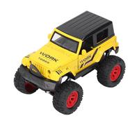 Riuulity Giocattolo per Bambini, Fuoristrada, con Tettuccio Rigido in Lega, in Scala 1:32, per Divertenti Avventure e Momenti di Gioco - Ideale per gli Appassionati di Tutte le età (YELLOW)