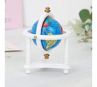 Riuulity Globo Decorativo per Casa delle Bambole Mini Globo per Bambola, Accessorio Giocattolo Sicuro e Durevole per Bambola in Scala 1/12 Scena applicabile: Soggiorno (WHITE)
