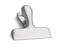 Riuulity Graffetta per Carta in Acciaio Inossidabile di Alta qualità Morsetto a Molla a Bocca Larga Chiusura, Facile da Usare Nell'ufficio Scolastico a Casa