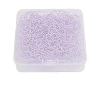 Riuulity Graffette a Fiore di Ciliegio, 100 Pezzi Viola Chiaro in Metallo | Materiale in Filo di Ferro Resistente Alla Ruggine, 100 Clip Floreali per Libro Scrapbook, Decorazione per Invito di