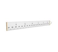 Riuulity Grafico Dell'altezza di Crescita dei Bambini con Due Scale, Elegante Righello per il Monitoraggio e la Decorazione, Materiale di Alta qualità, Adatto per le Camerette dei Bambini (Bianco