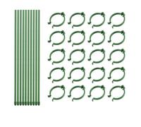 Riuulity Il Robusto Supporto per Lo Stelo delle Piante con Anelli Aiuta Le Piante a Raddrizzarsi e a Crescere Forti, Picchetti per Piante da Giardino per Orchidee e Pomodori