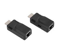 Riuulity Interfaccia Multimedia HD Extender Clear 1080p Perdita di Suono per Proiettore PC HDTV, Cat6A -Tetert Konverter