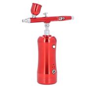 Riuulity Kit Aerografo Ricaricabile con Mini Compressore | Corpo leggero, facile da usare, supporta vari stili di pittura, perfetto per l\'artigianato, truccabimbi