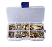 Riuulity Kit Viti per Chitarra, Viti e Molle Metalliche Assortite, Perfette per la Riparazione e la Manutenzione della Chitarra, Oltre 50 Pezzi in una Scatola di Plastica (GOLD)