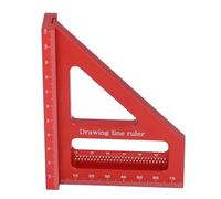 Riuulity Lega in Alluminio in Lega 3d Multi -vigna -vigile del Messurmeler con Design Addensato, Scala Esatta per Uso Domestico, 45 Sostenitori Quadrati 90 Gradi con Set di Linee di Triangolo