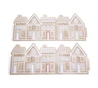 Riuulity Luci LED per Decorazioni per la Casa di Pan di, Collare per Albero di Natale in PVC Premium con Scatola Batteria, per Decorazioni Natalizie Domestiche, Atmosfera Natalizia (28 pollici)