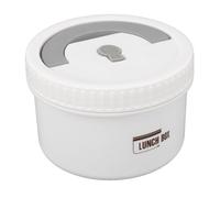 Riuulity Lunch Box in Acciaio Inossidabile, Contenitore Box Rotondo a Prova di Perdite per la Preparazione dei Pasti in Viaggio, Contenitore per Alimenti Portatile Coibentato, Realizzato (bianco