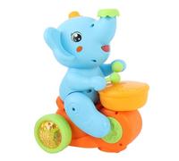 Riuulity Macchinina Elettrica Elefante Macchinina Musicale Elefante Carino con Palla Galleggiante e Tamburo per attività Educative per Bambini Materiale ABS