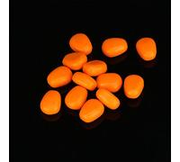 Riuulity Mais da Pesca Artificiale Pop-up 60 Pezzi - Esche Galleggianti Vibranti per la Pesca Alla Carpa e Alla Trota - Realizzato in Materiale PRT Resistente - 6 Scelte di Colore (ORANGE)