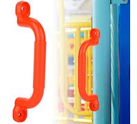 Riuulity Maniglie di Sicurezza per Parco Giochi in Plastica Design Antiscivolo Confortevole per attività Ricreative All'aperto per Bambini 24x7 Cm Coppia Rossa e Blu (Rosso)