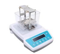 Riuulity Messa di densità Dell'oro, Macchina per Test di Purezza Digitale per Gioielli, capacità di 300 G, Precisione 0,01 G, Display LCD con Retroilluminazione, Supporto per la (Spina europea 220V)