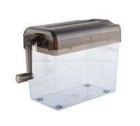 Riuulity Mini Distruggidocumenti Manuale Compatto Distruggidocumenti Manuale Sicuro per Informazioni Private Taglierina per Carta A6 Facile da Usare di Piccole Dimensioni per L'home Office Grigio