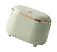 Riuulity Mini Pattumiera da Scrivania con Coperchio, Materiale ABS di Alta qualità, Ideale per Piccole Scrivanie e Organizzazione di Uffici (verde chiaro)