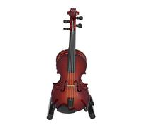 Riuulity Mini Squisito Modello di Violino Ornamento Decorativo Artigianale con Dettagli Fini Sulla Superficie Liscia, Strumenti Musicali a Corda per gli Amanti della Musica, Decorazione per L'home
