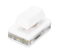 Riuulity Mini Tastiera USB Definita Dall'utente, Tastiera con Programma di Controllo a un Tasto Retroilluminato RGB Personalizzabile per Musica per Videogiochi per PC, per Lavoro (WHITE)