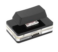 Riuulity Mini Tastiera USB Definita Dall'utente, Tastiera con Programma di Controllo a un Tasto Retroilluminato RGB Personalizzabile per Musica per Videogiochi per PC, per Lavoro (BLACK)