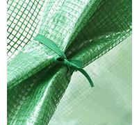 Riuulity Mini Walk in Copertura per Serra Protezione da Giardino in PVC da Venti e Tempeste di 143 * 73 * 195 Cm Verde (Green)