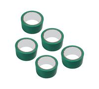 Riuulity Nastro da Pavimento Largo 5 Cm, Resistente, per Segnare Linee nei Campi da Pallavolo, Palestra, Basket, 5 Pezzi (Green)