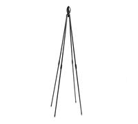 Riuulity Obelisco da Giardino Supporto Verticale per Piante dal Design Accattivante per Vite Rampicante, Tubo in Acciaio Rivestito in Plastica PE Nera da 120 Cm (Riuulitybhuvekiz85-2)