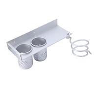 Riuulity Organizer da Parete per Spazzolino da Denti, Elegante Supporto per Accessori da Bagno per il Bagno di Casa, Realizzato in Alluminio