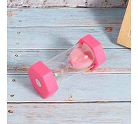 Riuulity Orologio a Sabbia con Timer per Clessidra da 15 Minuti per la Temporizzazione della Stanza Decorazione a Clessidra in Plastica Rosa Resistente