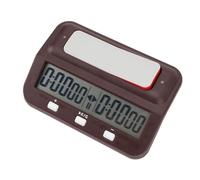 Riuulity Orologio da Scacchi Professionale Portatile con Funzioni Avanzate, Display Digitale e Funzione di Memoria, Adatto per gli Appassionati di Scacchi e per L'uso Nei Tornei (rosso)