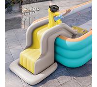 Riuulity Parco Scivolo Compatto per Acquascivolo Gonfiabile per Arrampicata per Bambini, Materiale in PVC Spesso, Gonfiaggio Facile, Gradini Ampi, Ideale per Divertimento in Spiaggia o in Piscina